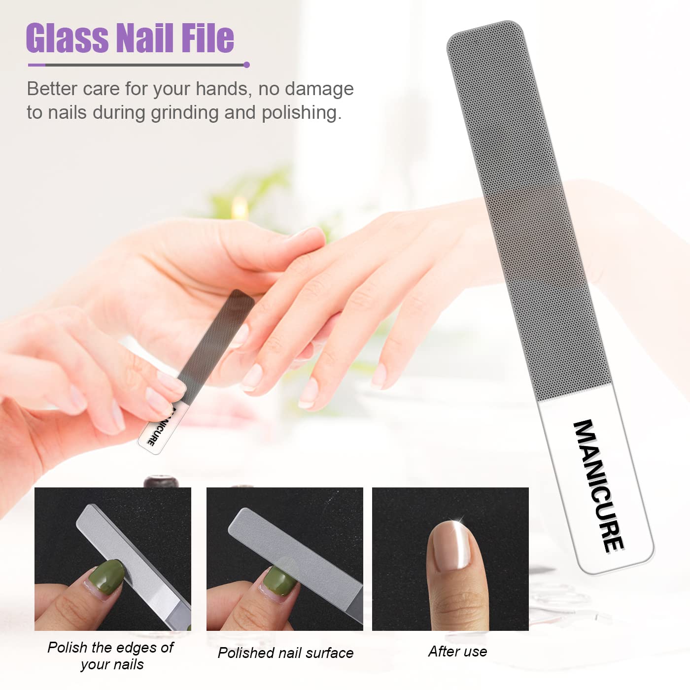 16-Piece Professional Manicure & Pedicure Grooming Kit | Stainless Steel Nail Care Set with Travel Case (Random Pastel Color)