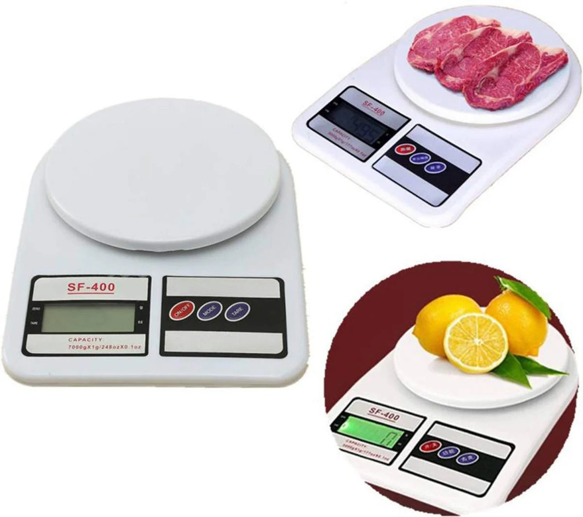 Digital Kitchen Weighing Scale - 10kg Capacity, Durable & Accurate (g & oz Measurement, No-LED)