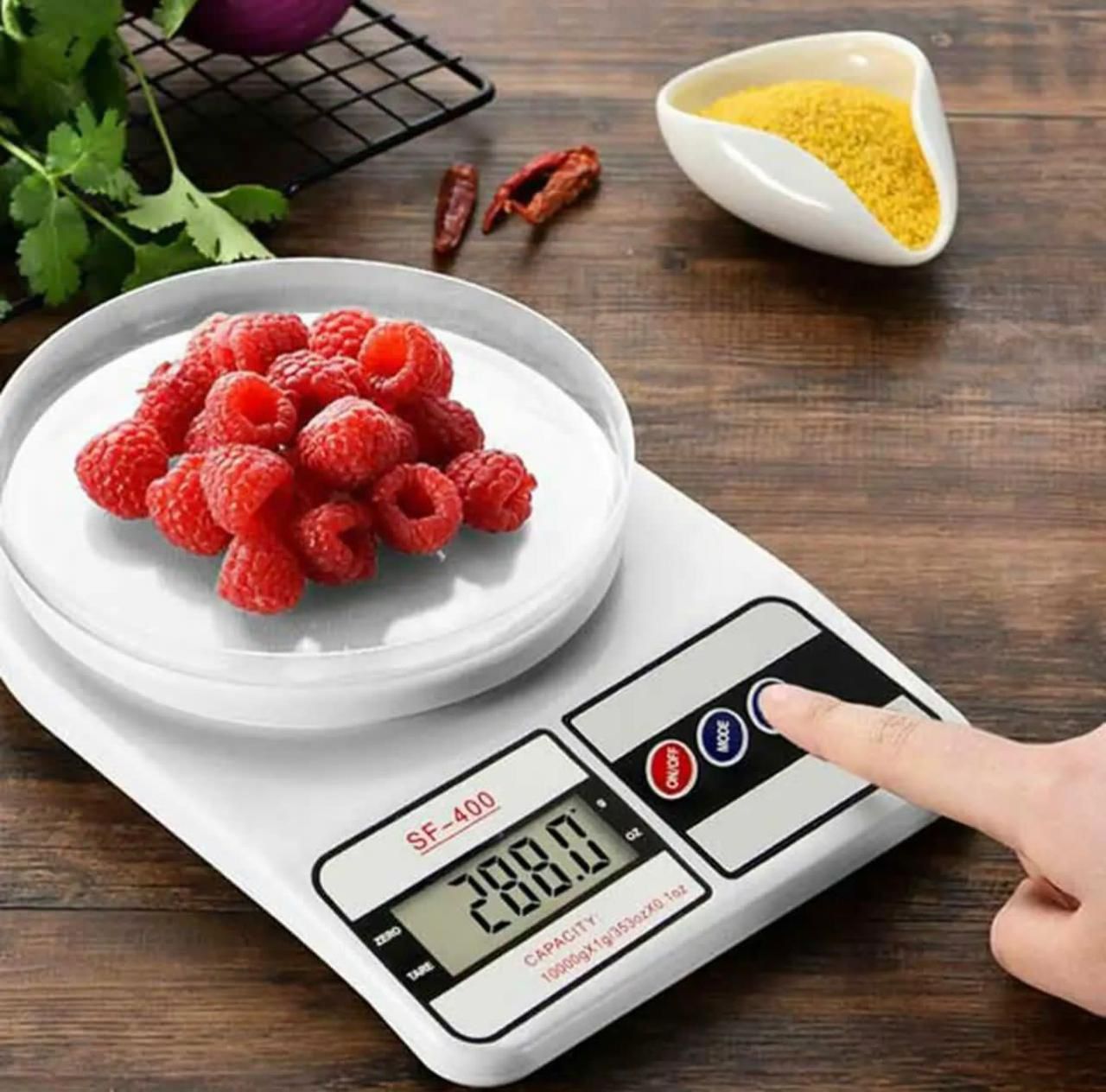 Digital Kitchen Weighing Scale - 10kg Capacity, Durable & Accurate (g & oz Measurement, No-LED)