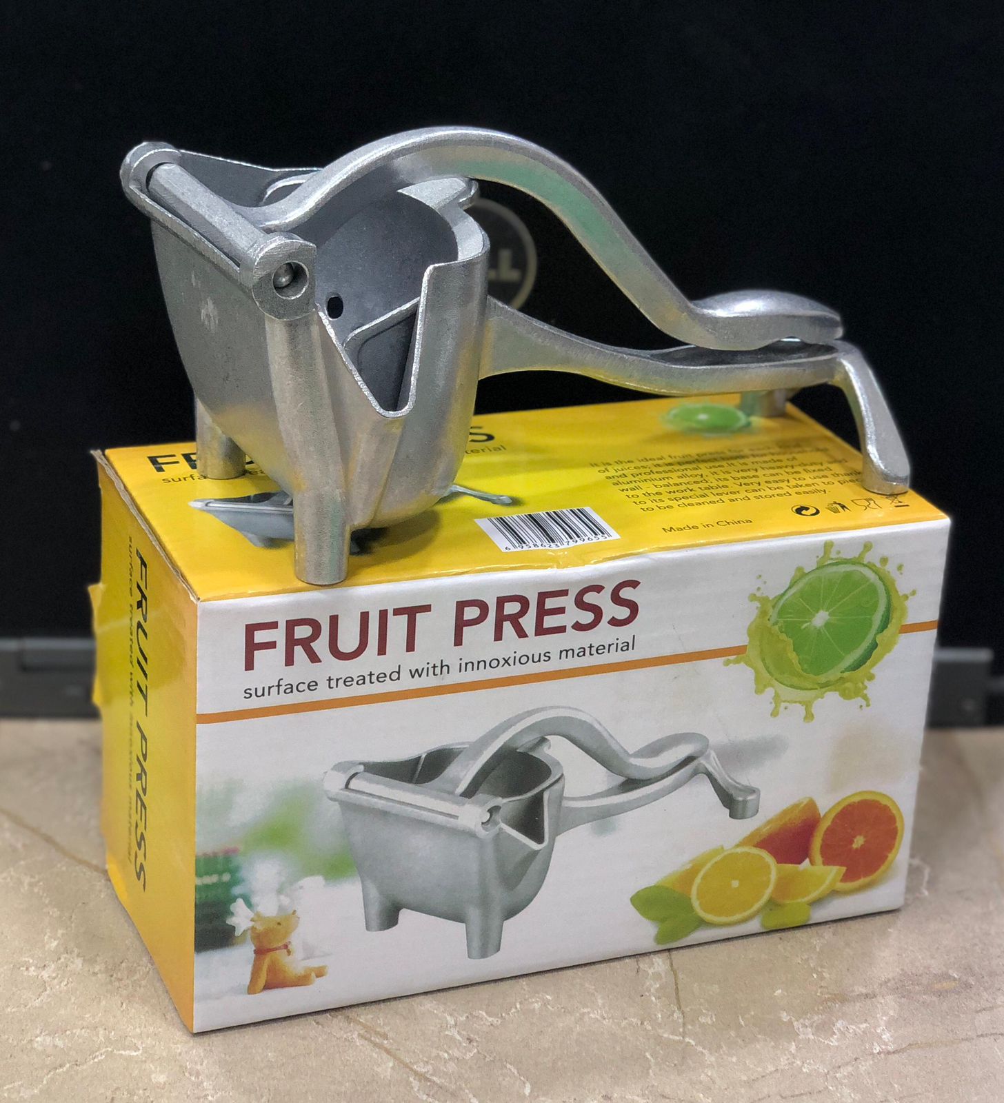 Stainless Steel Manual Fruit Juicer | Lemon & Orange Handheld Clip Squeezer | Portable No-Electric Juicer
