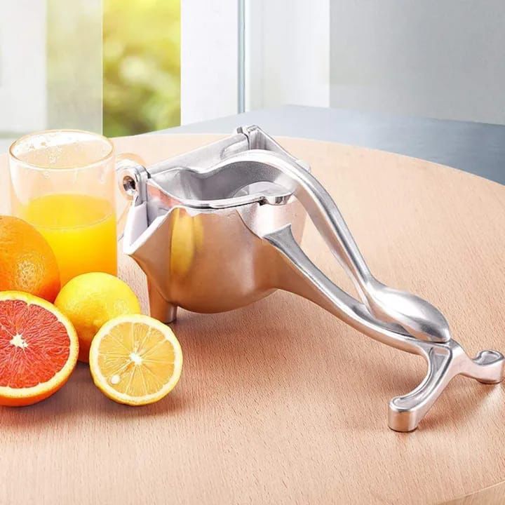 Stainless Steel Manual Fruit Juicer | Lemon & Orange Handheld Clip Squeezer | Portable No-Electric Juicer
