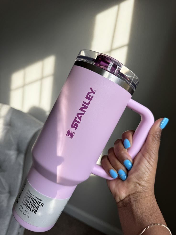 Stanley Flip Straw Tumbler 40oz (1200ML) – Insulated Stainless Steel Travel Cup / Mug with Handle