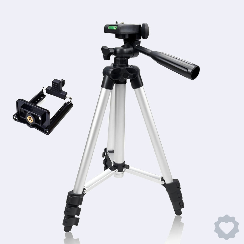 3.5 Feet Extendible & Adjustable Tripod Stand for Mobile & DSLR Cameras – Model 3110 with Mobile Holder & Carry Bag