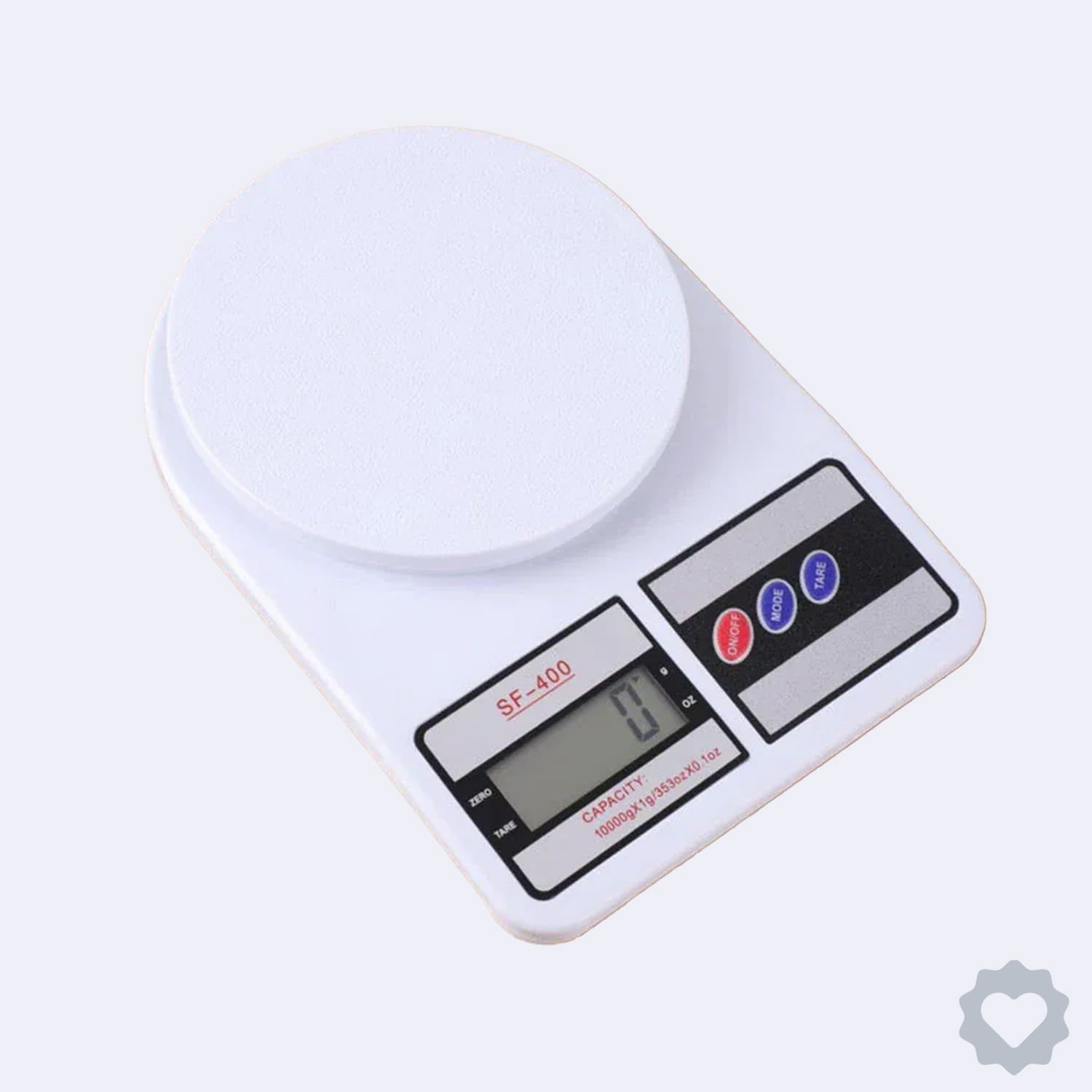 Digital Kitchen Weighing Scale - 10kg Capacity, Durable & Accurate (g & oz Measurement, No-LED)