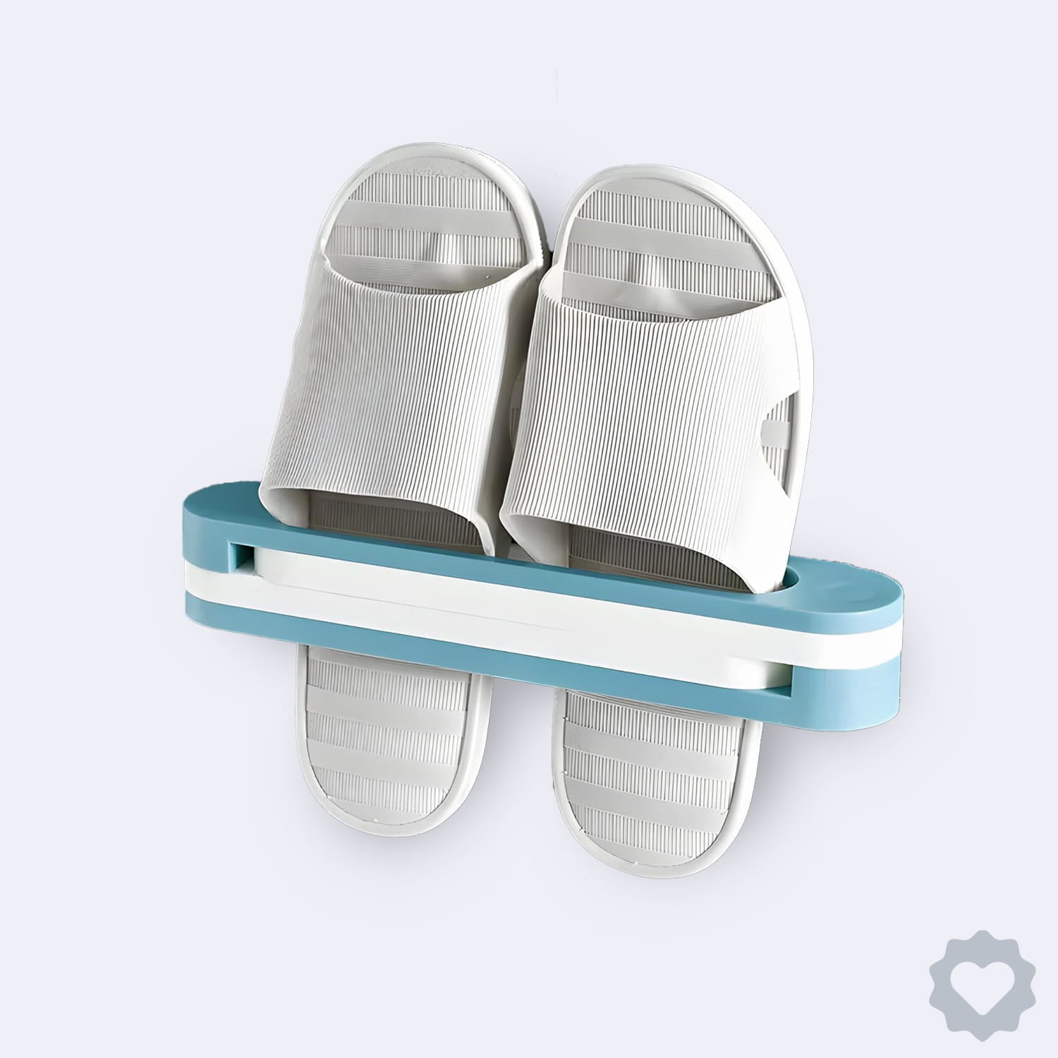 3-in-1 Wall Mounted Folding Shoes & Slippers Rack – Bathroom Organizer