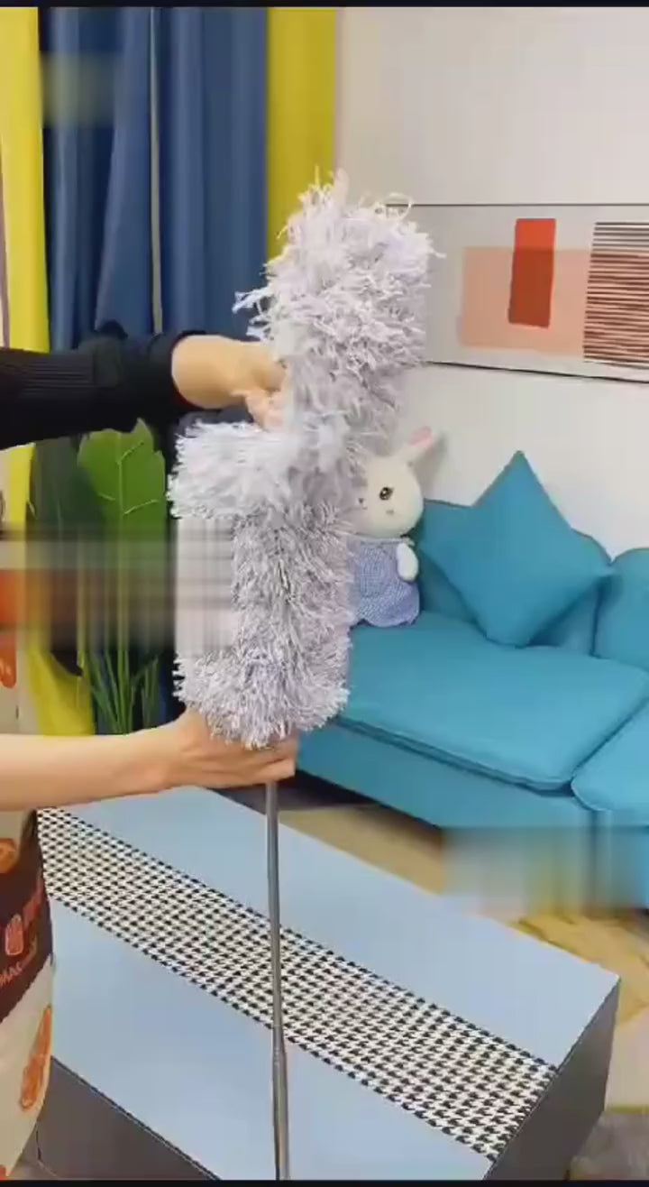 Premium Microfiber Fan Duster – Extendable & Washable Dust Cleaner | 360° Flexible and Easy Cleaning for Fans, Shelves & Hard-to-Reach Areas