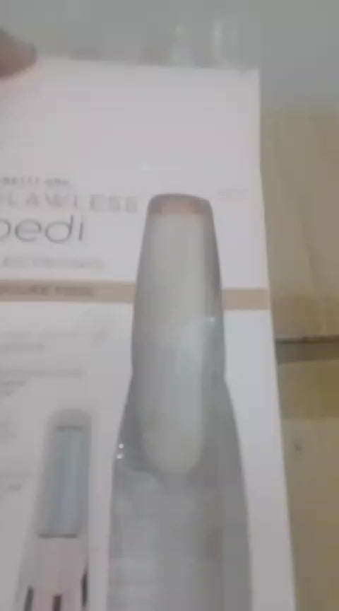 Flawless Pedi Rechargeable Electric Foot File – Gentle Callus & Dead Skin Remover for Smooth Feet